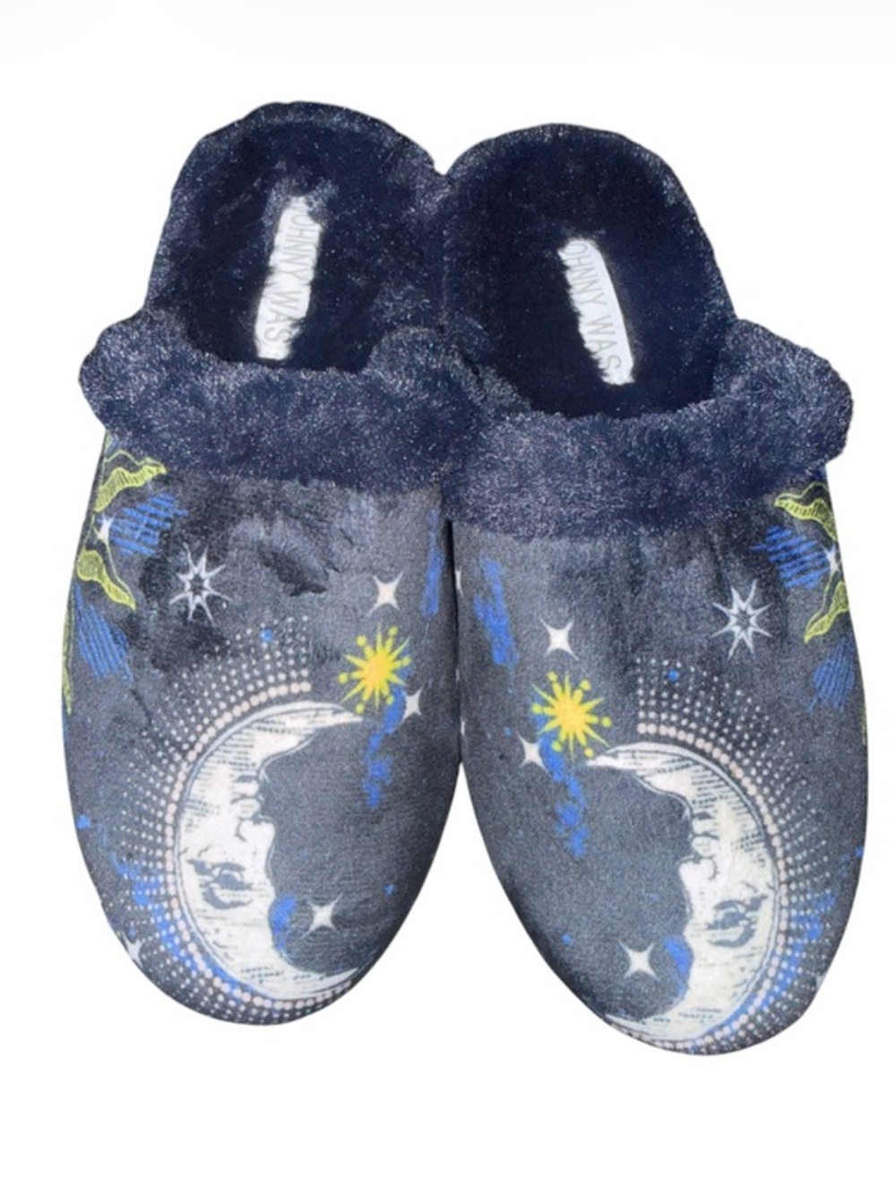 Johnny Was Women's Celestin Velvet Mule Slippers. Size 7